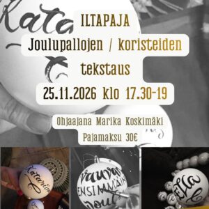 Joulupallojen tekstaus 25.11.